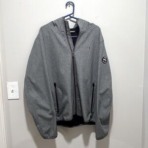 (SOLD) Tommy Hilfiger Men's Sherpa-Lined Softshell Hooded Jacket Windbreaker